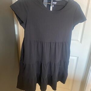 Time and Tru Black Short Sleeve Dress